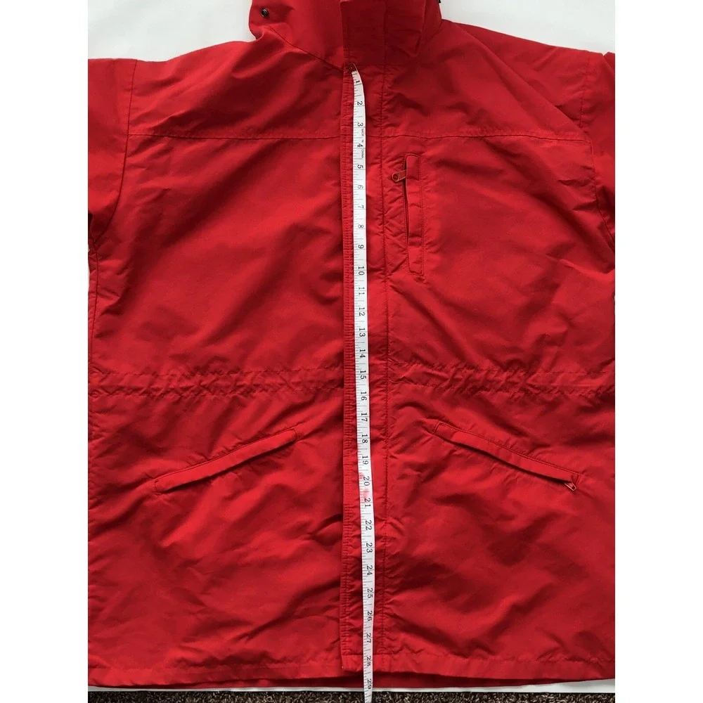 Woolrich Jacket‎ Men Large Teton Red Windbreaker Coat Hood USA Outdoor Gorpcore